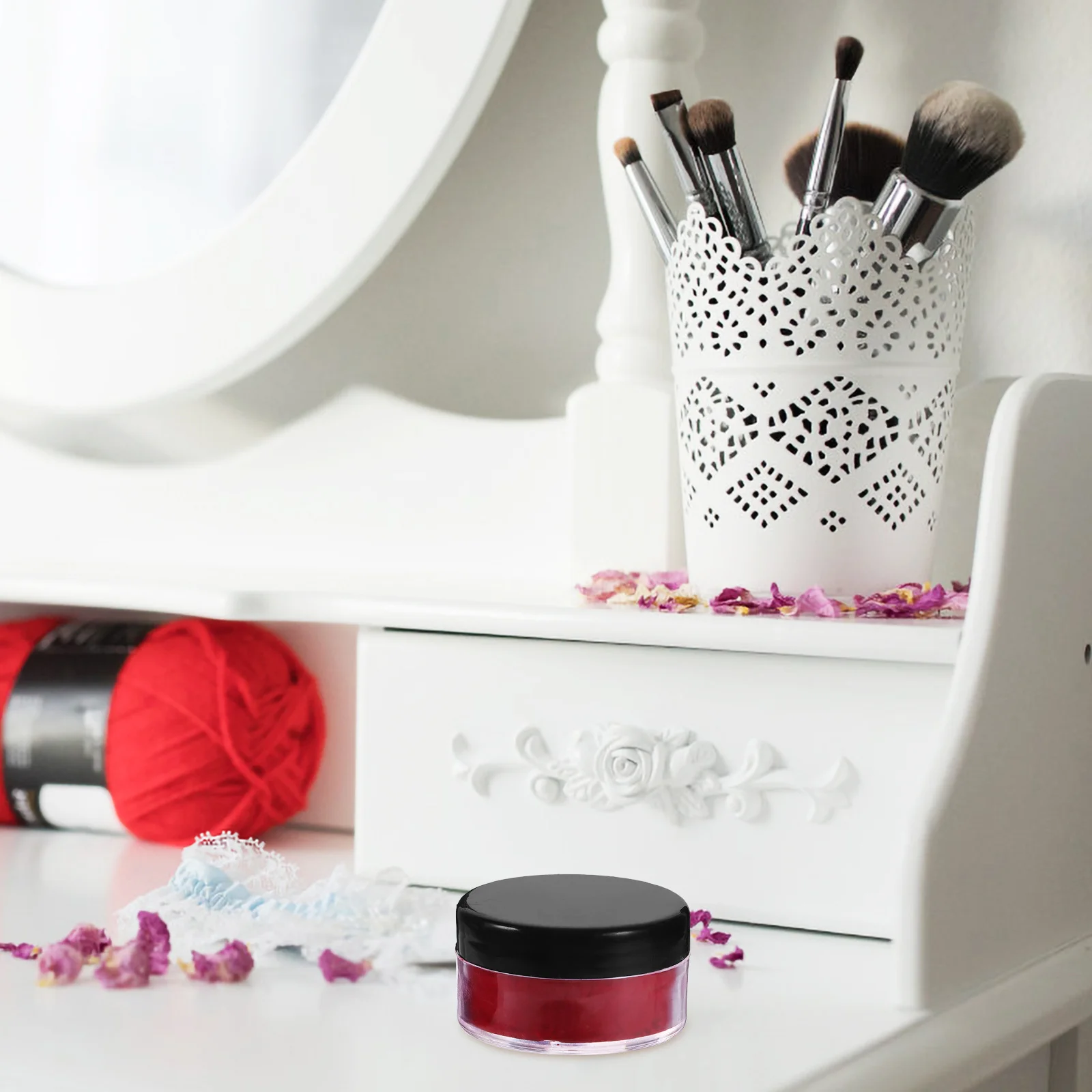 مسحوق أحمر الشفاه مادة خام أصباغ عالية اللمعان للتحكم في الزيت المقاوم للعرق، مسحوق تسليط الضوء على الشفاه لعيون الشفاه