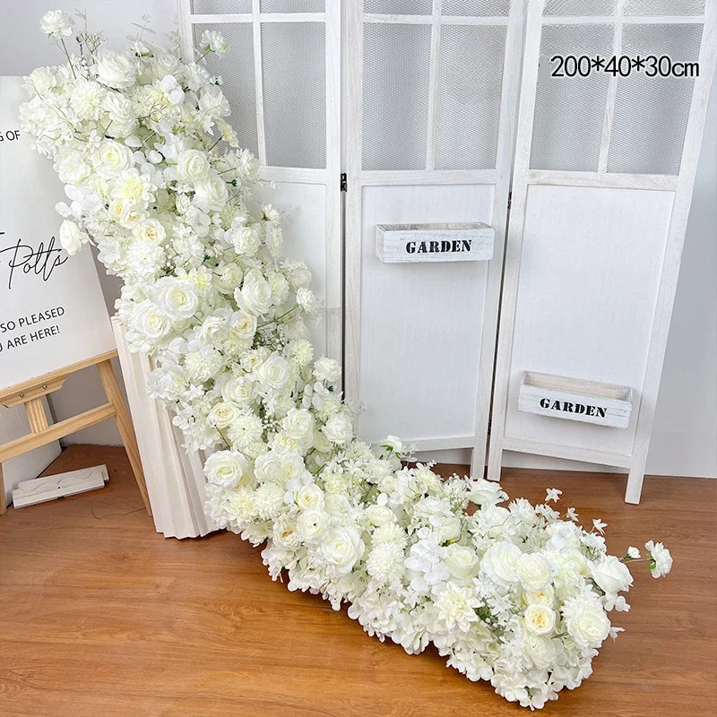 200CM Artificial Flower Arrangement Wedding Props Dining Table Arrangement Flower Wall Decoration Hotel Stage Arrangement