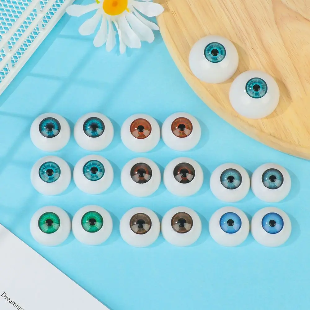24mm 30mm Blue Brown Green Doll Acrylic Eyes Doll Eyeball For BJD Doll Making Crafts DIY Eyes Accessories Doll Animals Parts