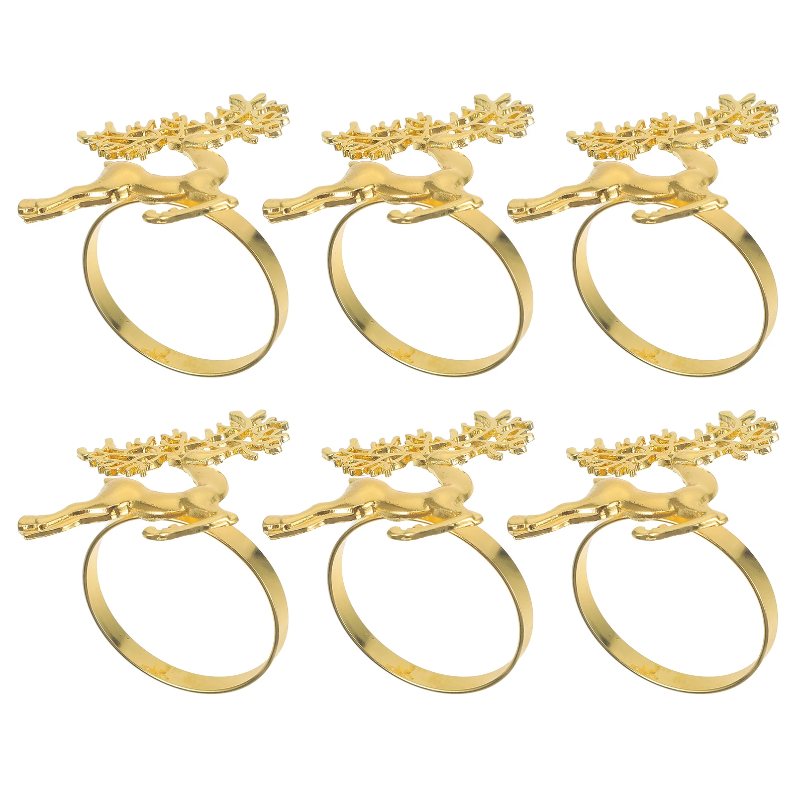 

Decorations Napkin Ring Deer Buckle Circle Reindeer Zinc Alloy Dining Table Rings