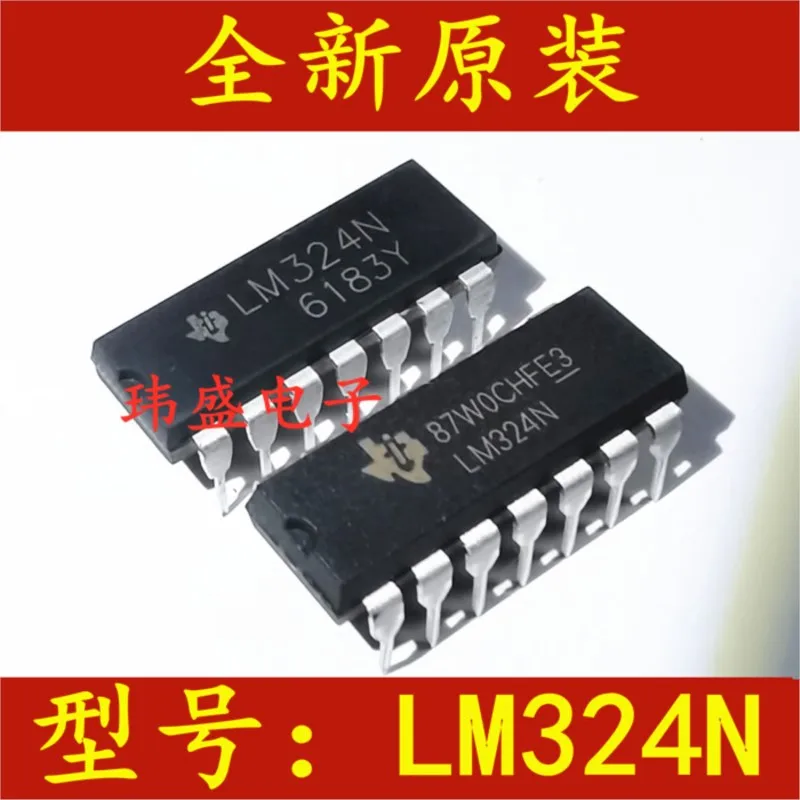 

(5 Pieces) NEW LM324 LM324N DIP-14