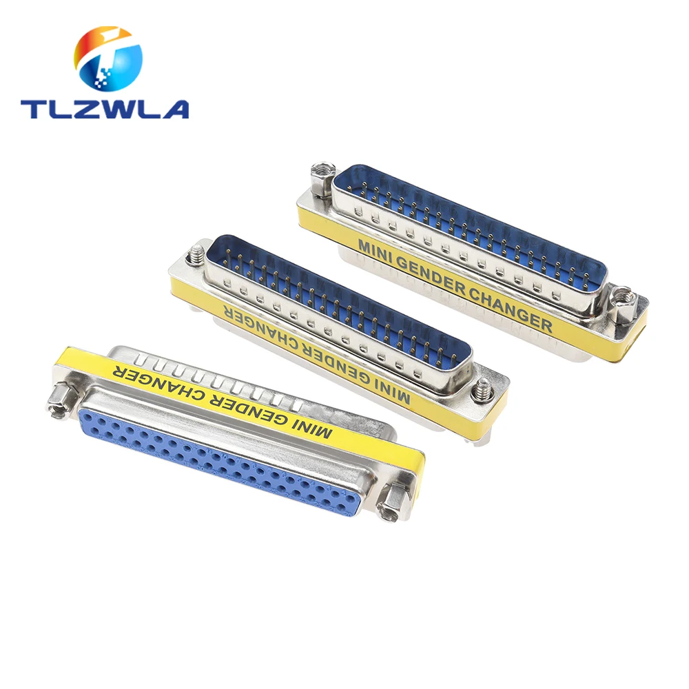 DB9/DB15/DB25/DB37 Mini zmieniacz płci Adapter RS232 Com D-Sub do męskiego żeńskiego złącza wtykowego VGA 9 15 25 37Pin — zdjęcie 6