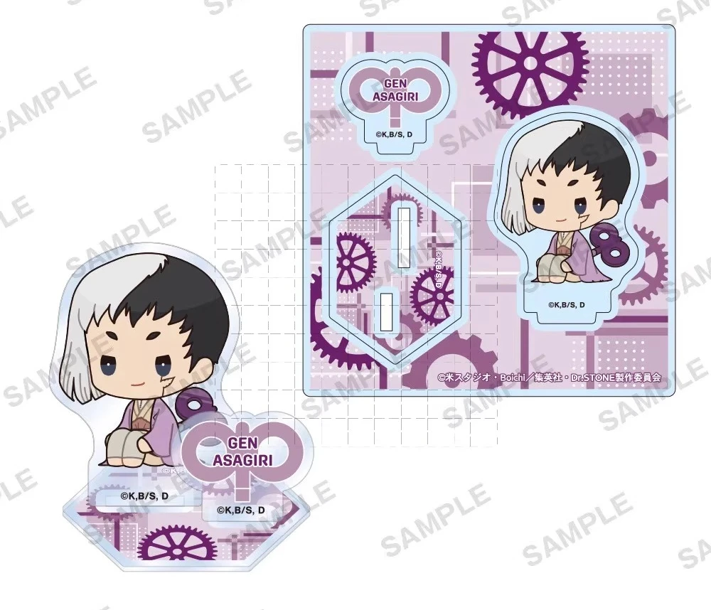 Game Ishigami Senku Asagiri Hyoga Saionji Ukyo Nanami Ryusui Acryl Stand Pop Anime Figuur Model Plaat Cosplay Speelgoed voor Gift