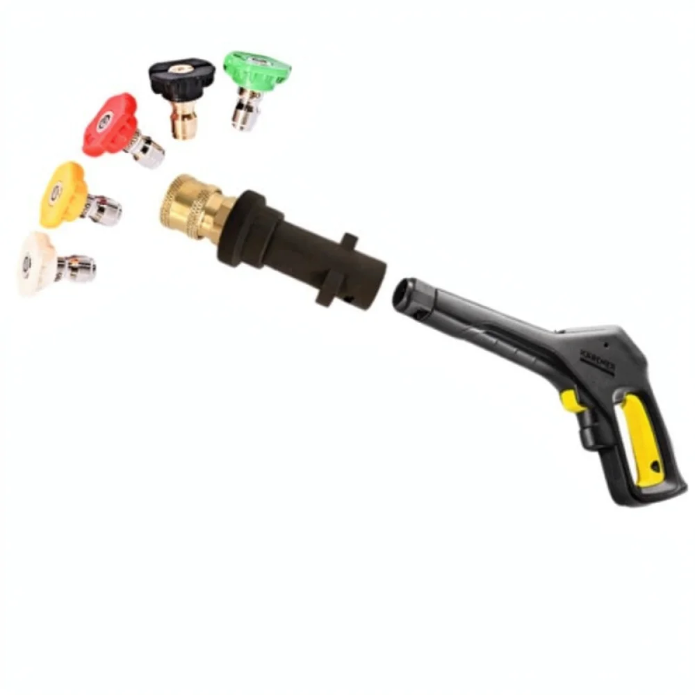 Brass Quick Connect Fitting For Karcher K2 K7 Washer Spray Dispenser Colorful Nozzles Utility Car Cleaning Tool Kit