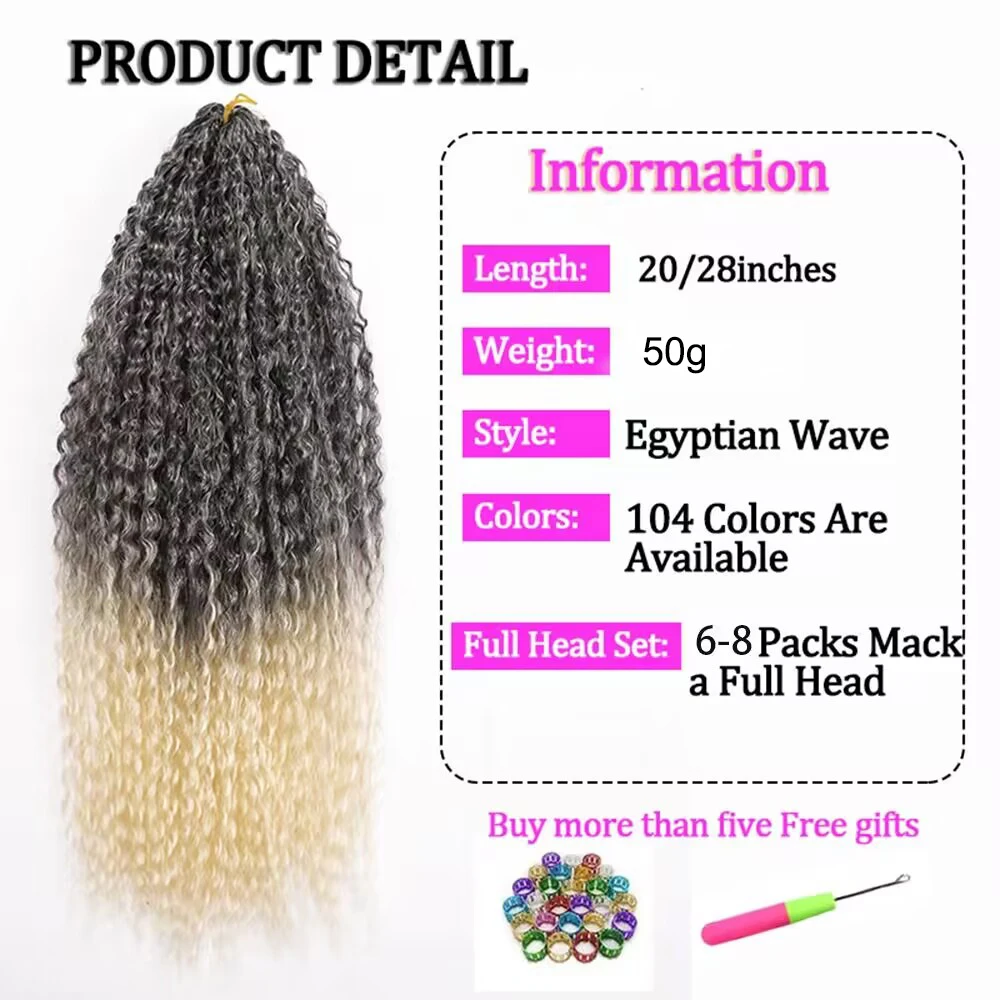 Afro Curls Synthetic Crochet Braids Hair Yaki Kinky Soft Ombre Curly Braiding Hair Extensions Goddess Marly Hair for Black Women