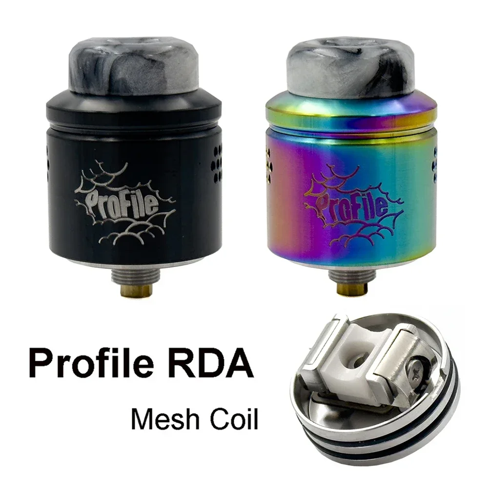 Vmiss Profile RDA Tank Mesh Coil Single Coil 24mm Tank 316SS 810 Dripping Squonk Mod NexMesh RDA Atomizer