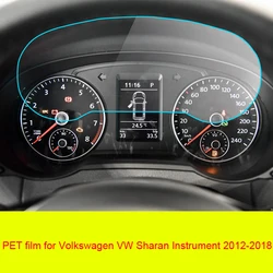 PET screen protector film for Volkswagen VW Sharan 2012-2018 instrument Screen Dashboard Protective Film LCD Screen Film