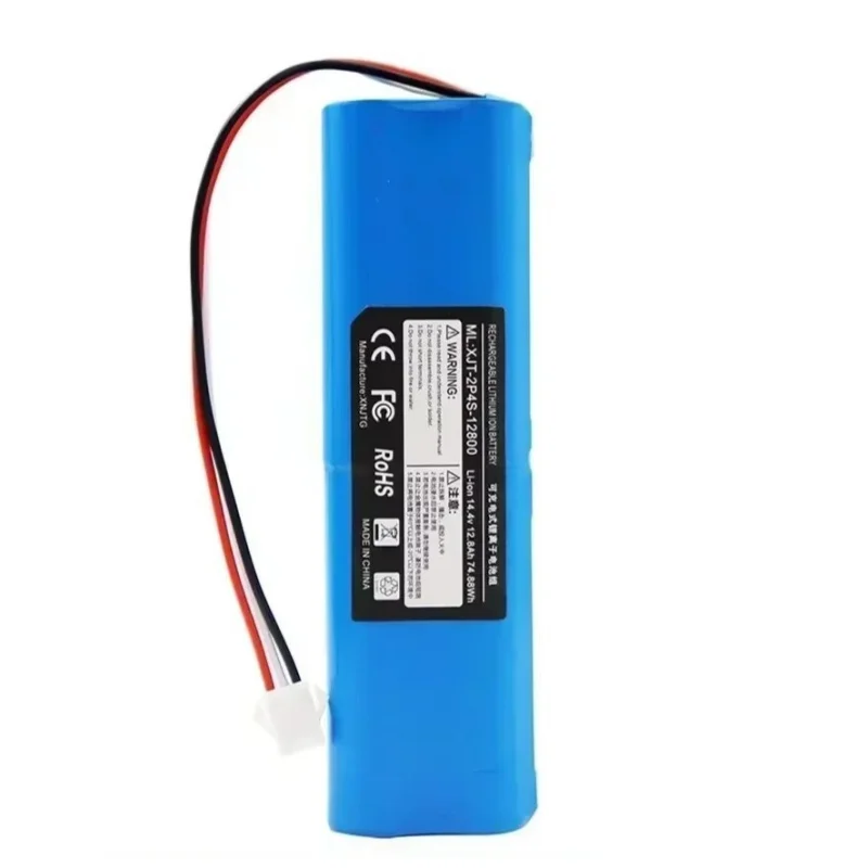 For Xiaomi Yunmi S9 Ruimi R1 Roidmi Eve Plus14.4V Lithium Battery 2P4S 5200mAh 9800mAh 12800mAh14.8V Robot Vacuum Battery