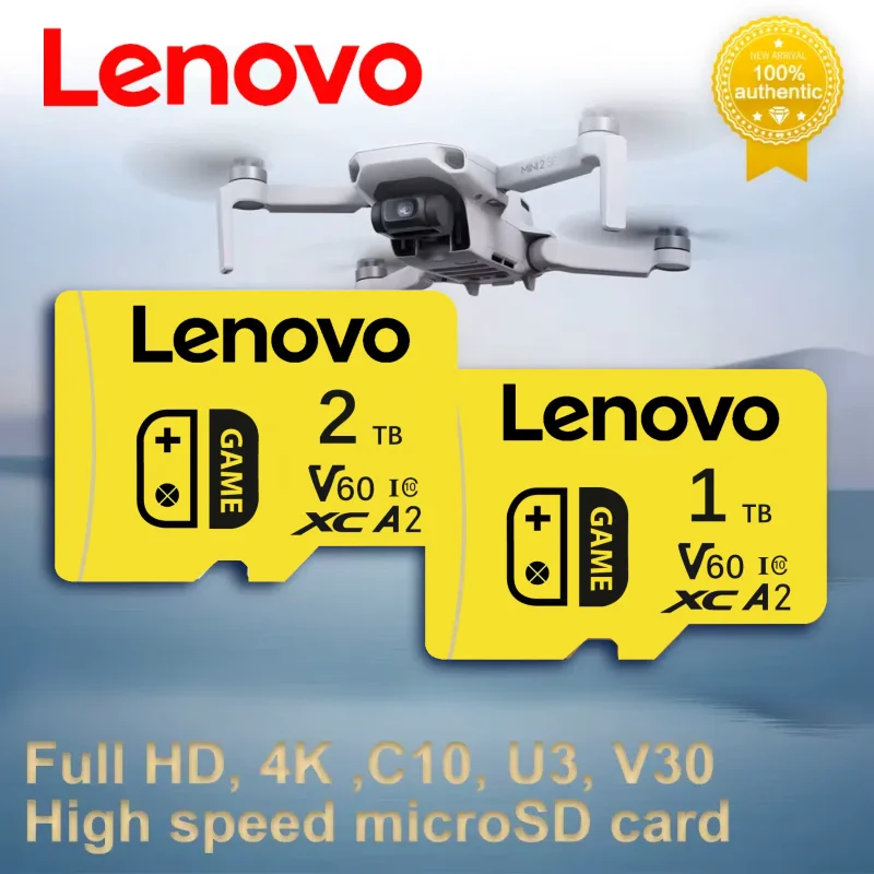 Lenovo 2TB 1TB Memory Card 128GB Class 10 V60 TF Card 1TB SD Card 512GB High Speed Micro TF SD Cards 256GB For Nintendo Switch