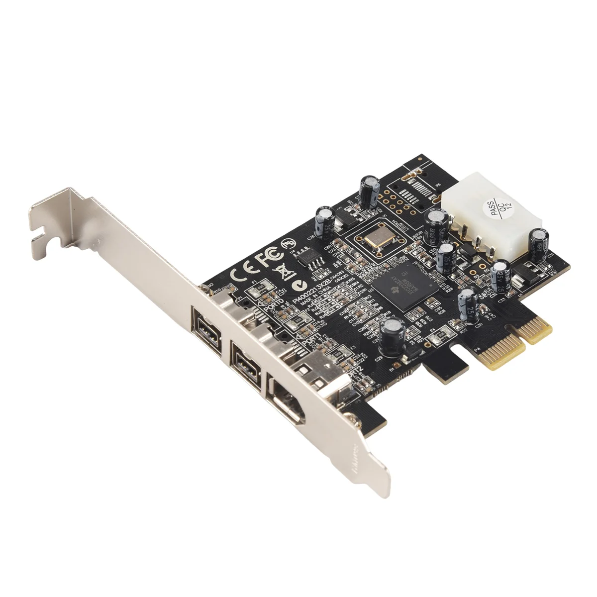 SMIEA SY-PEX30016 Il chipset TI XIO2213B a 3 porte IEEE 1394 Firewire 1394B e 1394A PCIe 1.1 X1 richiede driver legacy