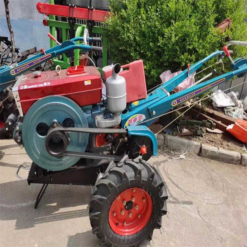 

Home Use Mini Power Tractor Ditching Machine Agricultural Farming Hand Rotary Tiller Cultivator