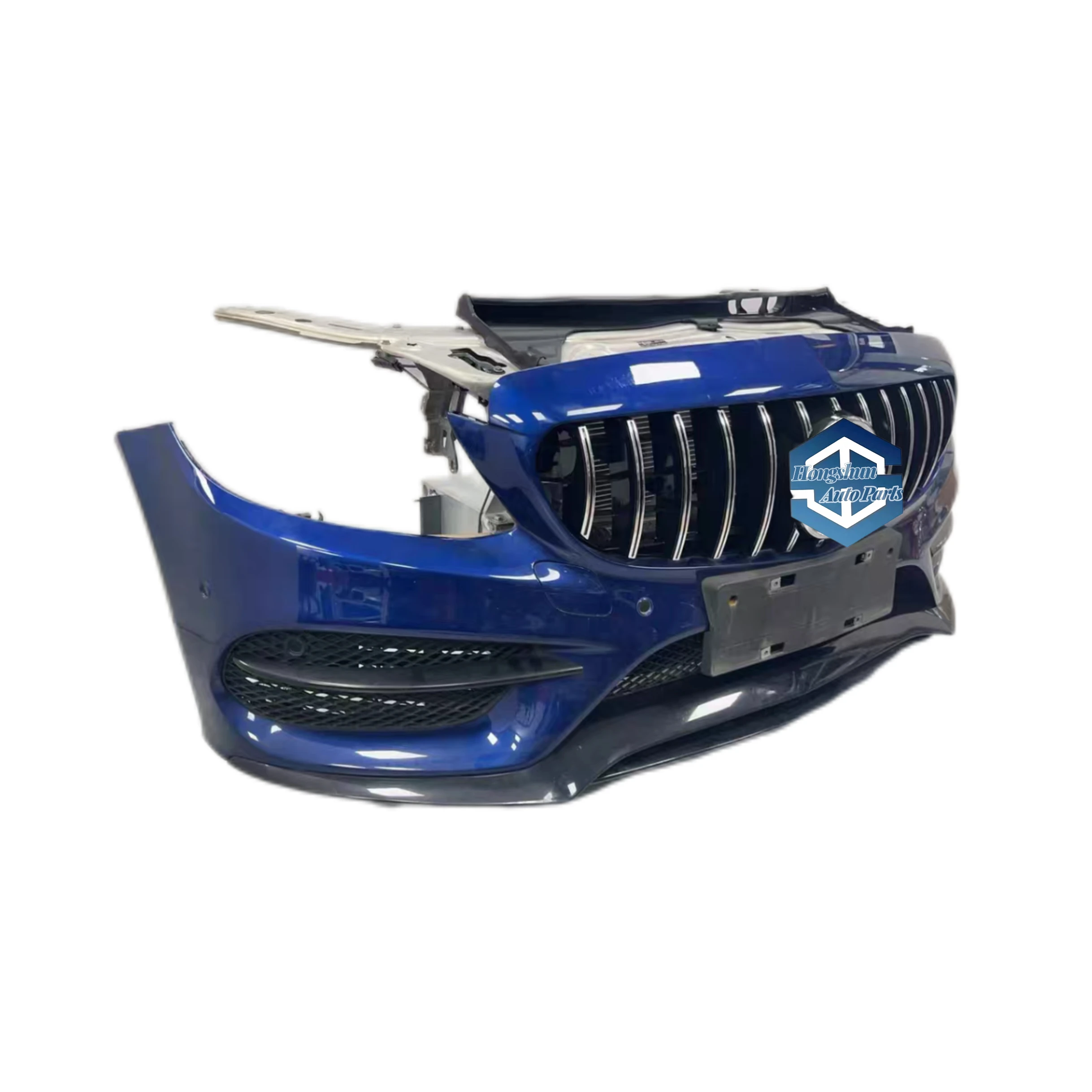Original High-quality Hot Selling W205 C43 C53 Front Bumper Assembly Including Frame Electronic Fan Radiator for