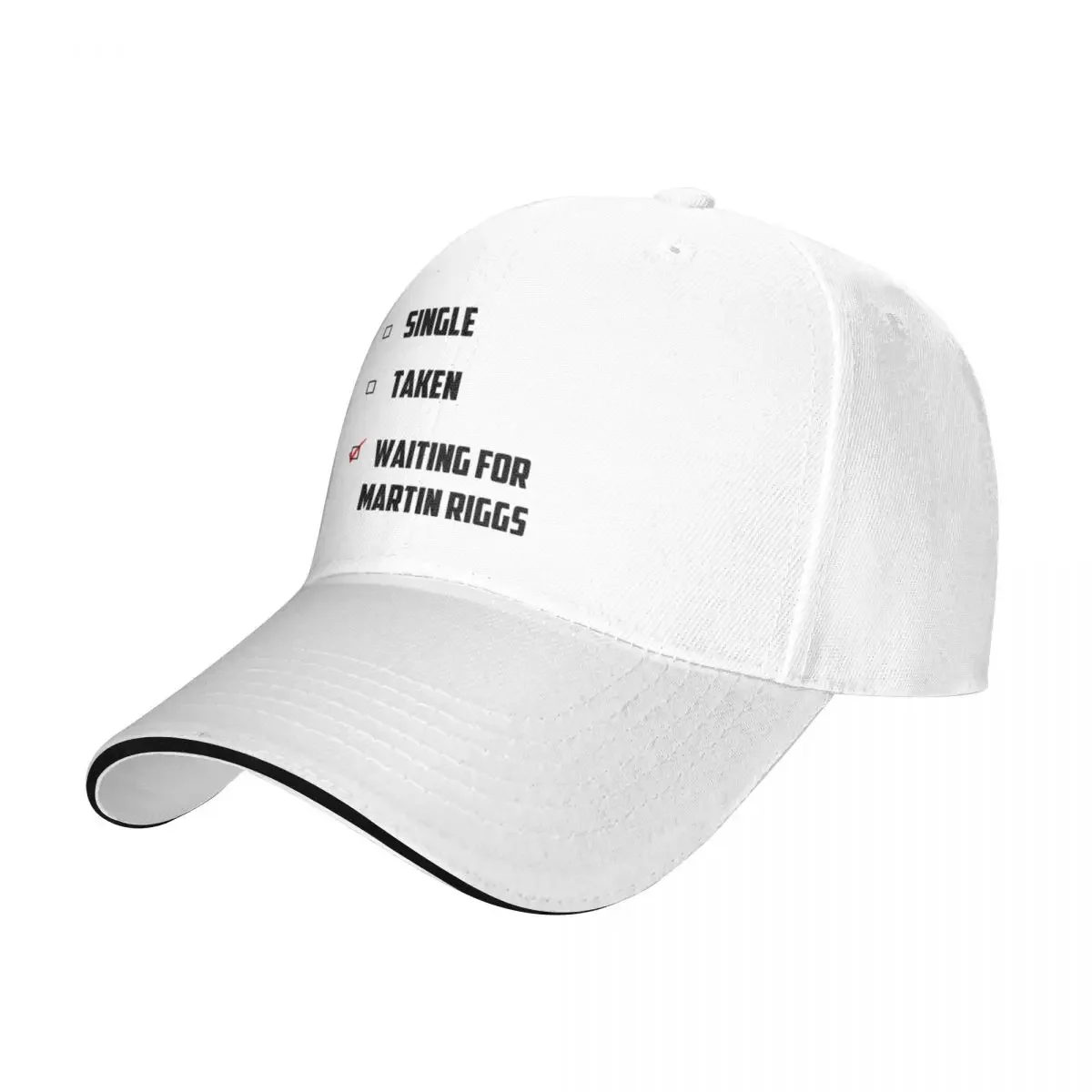 16x Waiting For Martin Riggs Racerback Baseball Caps Casual Sandwich Hats