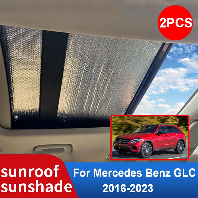 for Mercedes Benz GLC X253 C253 2016~2022 2021 2020 Car Sunroof Sunshade Windscreen Roof Sunscreen Heat Insulation Accessories