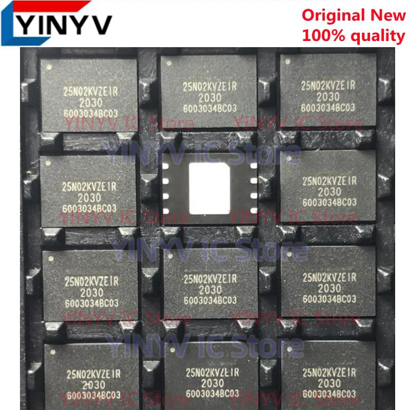 5PCS W25N02KVZEIR 25N02KVZEIR WSON8  3V 2Gb serial NAND flash memory  Chipset  100% new imported original 100% quality