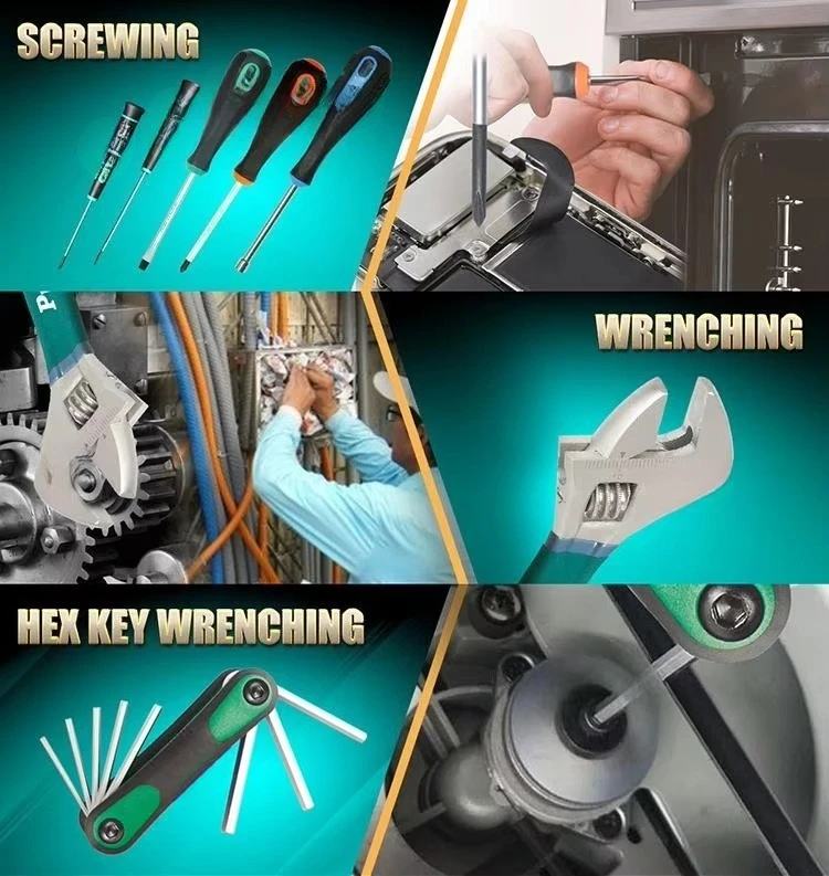 Proskit PK-1305NH Electrician's Special Tool Set Multimeter Welding Iron Screwdriver Knife Scissor Tool Set