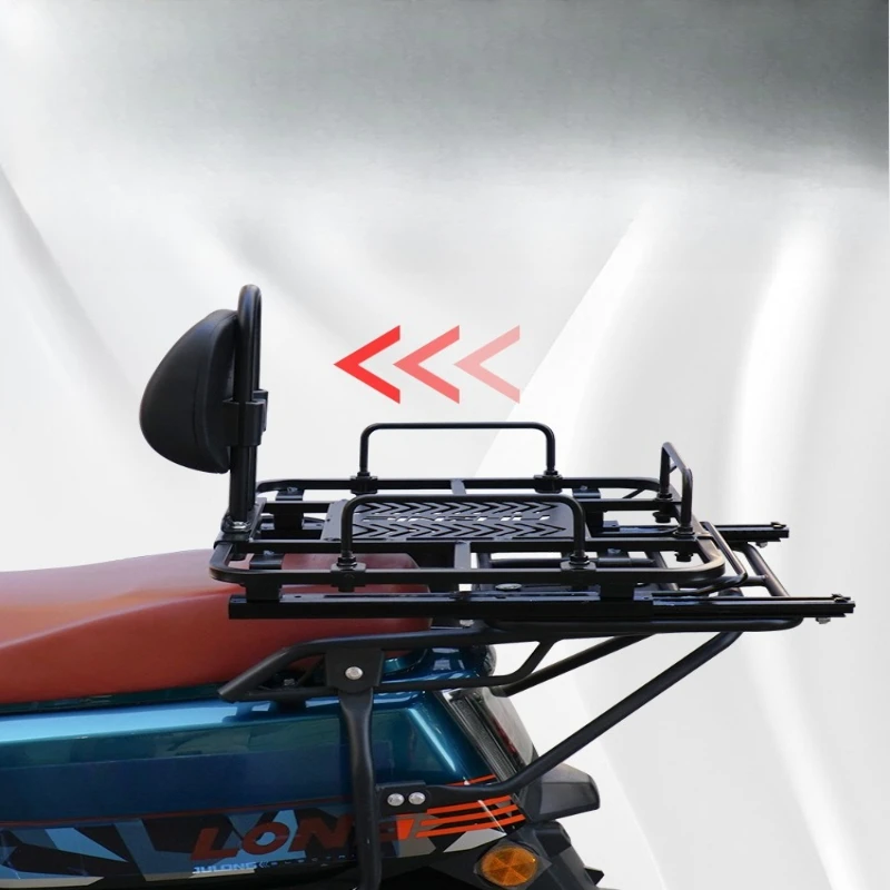 

Electric vehicle universal sliding rider mobile takeaway rack motorcycle rear shelf tail box bracket telescopic slide