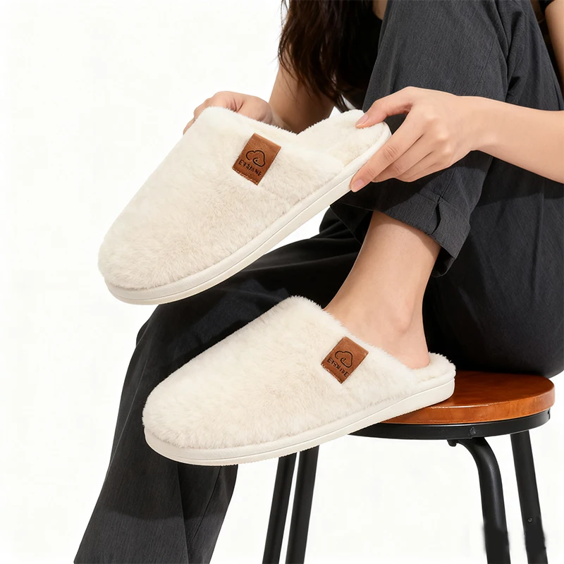 

Женские плюшевые тапочки Asgard, зимние теплые легкие тапочки без шнуровки с эффектом памяти, женские домашние уютные мягкие хлопковые туфли на плоской подошве