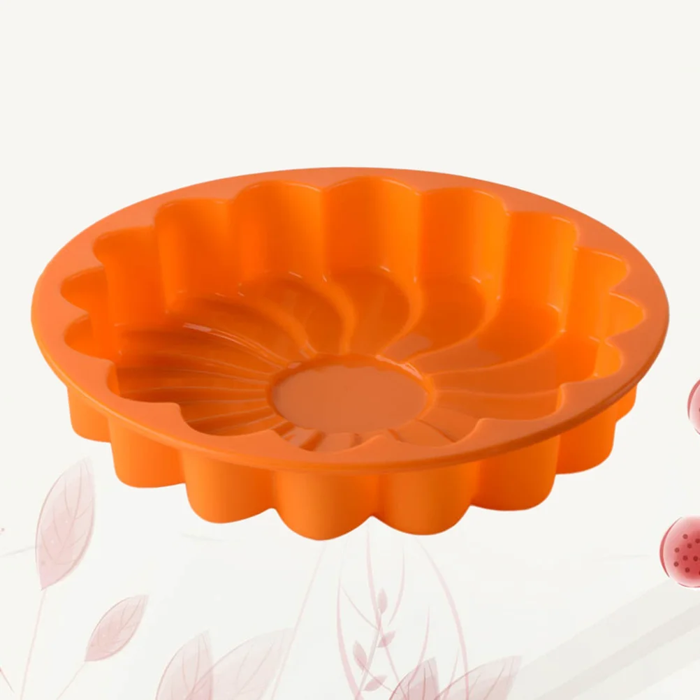 Silicone Cake Pan Thickened Large Flower Shaped Baking Mold Non-Stick Easy Release For Birthday Cheesecake Coffee Cornbread
