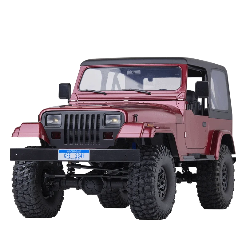 New FMS 1/10 Mashigan RC Car Rock Crawler RS Red 4WD Climbing Scale Retro Vehicle Adult Kids Christmas New Year Gift Adventurer