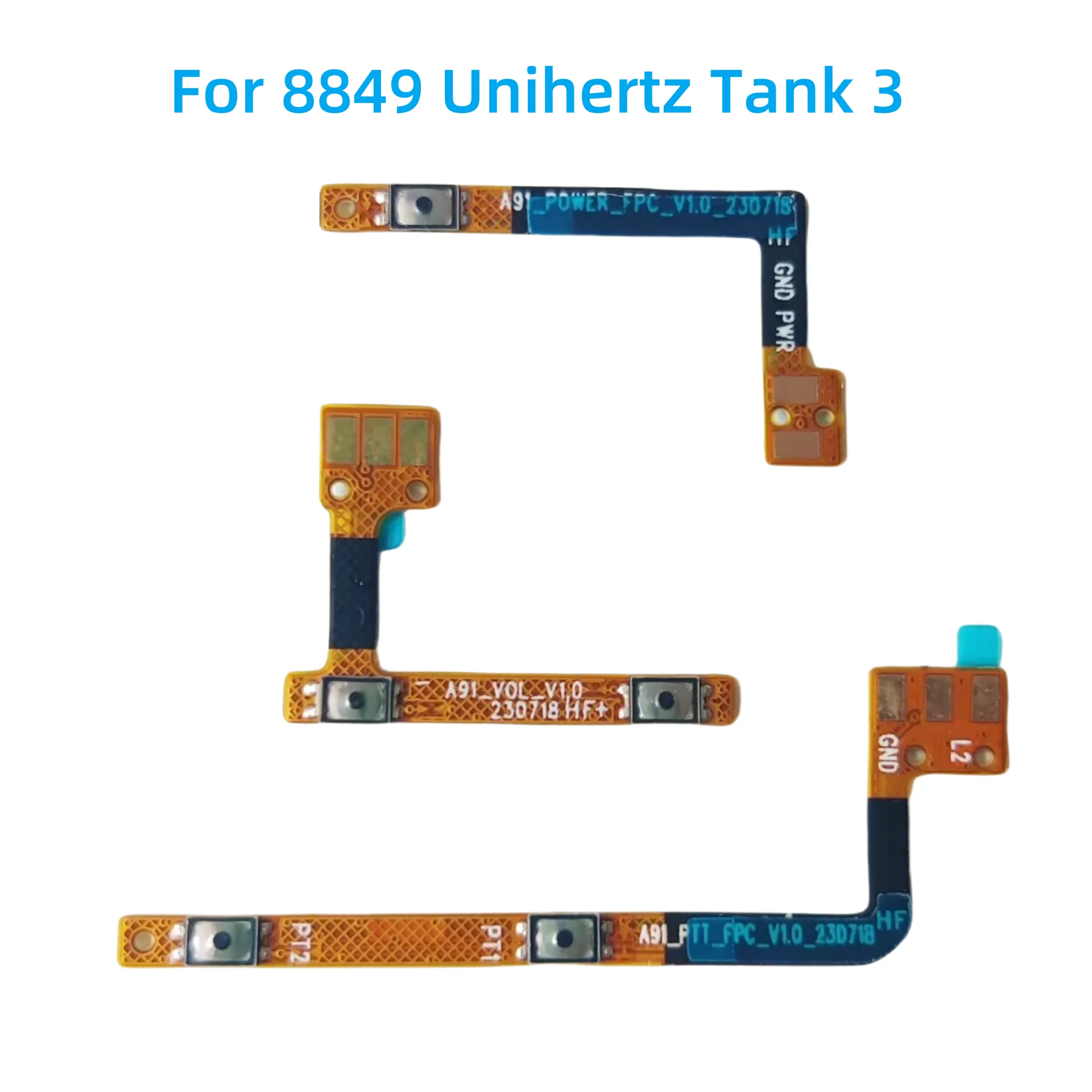 

Новый оригинальный для смартфона 8849 Unihertz Tank 3, громкость вверх и вниз, кнопка включения питания, гибкий кабель PPT, боковой FPC