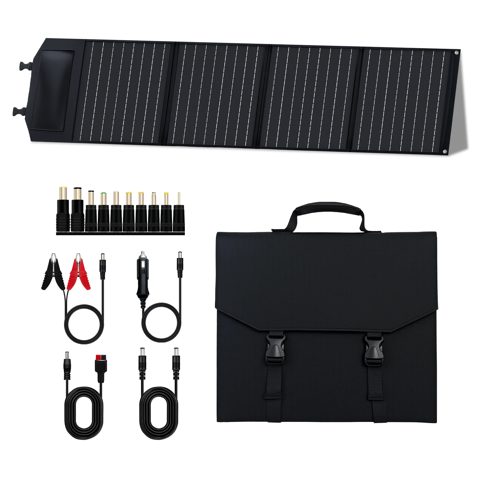 400 W Faltbares Solarmodul, 200 W, 80 W, tragbar, für Camping im Freien, Stromversorgung und zum Aufladen