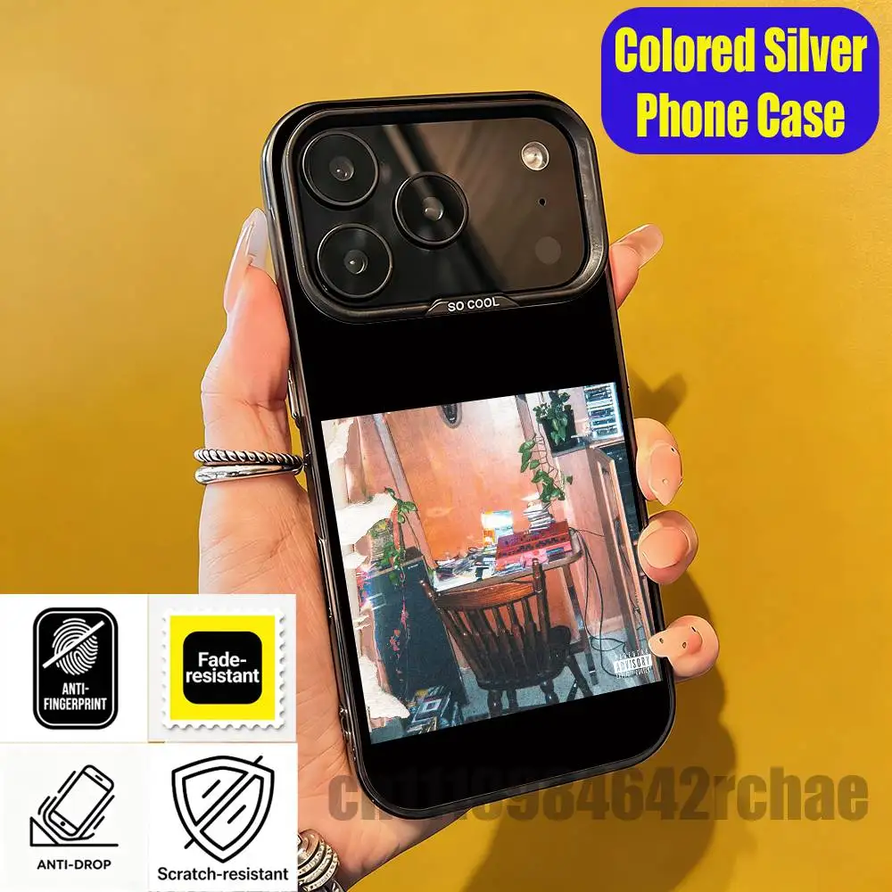 

For iPhone 15,12,11,14,13,16,17,E,Max,Plus,Air,Pro,Mini Colored Silver Cover J-J Cole The Fall-Off Phone Case
