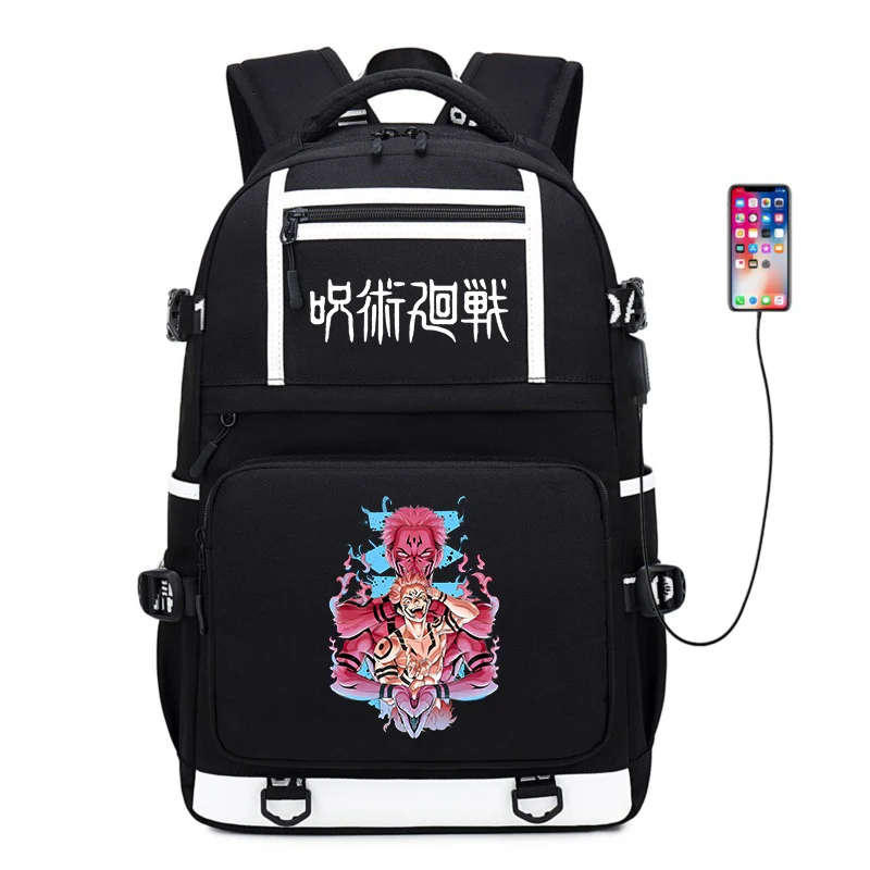 Jujutsu Kaisen printed backpack youth student schoolbag large capacity outdoor travel bag back to school gift