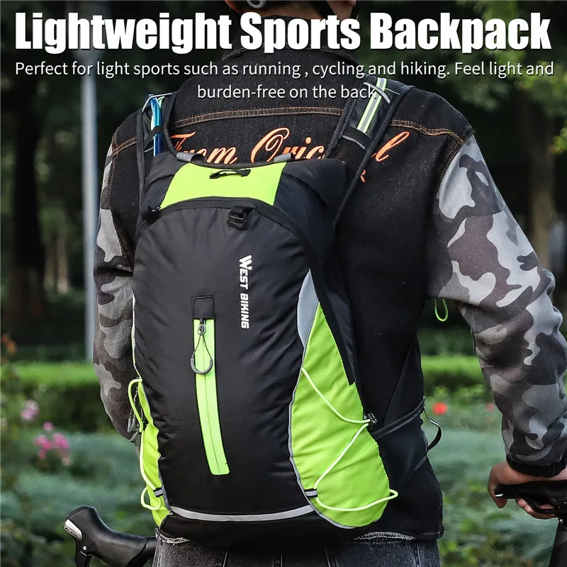 WEST BIKING 16L Sport Cycling Hydration Backpack Ultralight Bicycle Bag Outdoor Mountaineering Hiking Climbing Travel Backpack