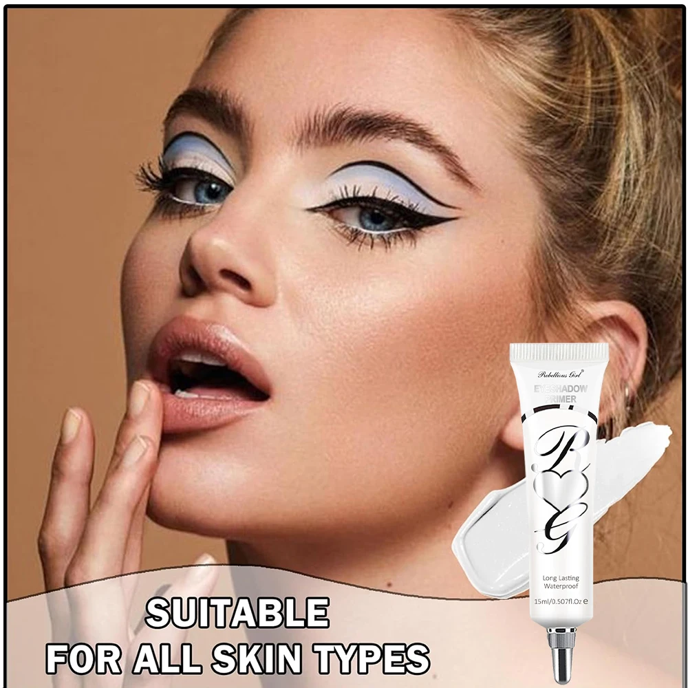 Matte Eye Shadow Primer Suitable for Oily Eyelid Eye Makeup Base Waterproof and Stain Resistant,Durable Cream Liquid Makeup