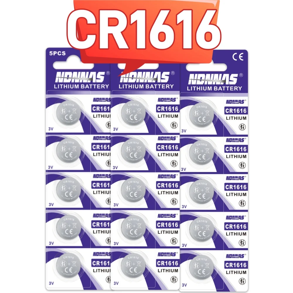 

5/10/15PCS CR1616 3V Lithium Coin Battery High Quality Button Cell for Car Remote Watch Calculator Toys