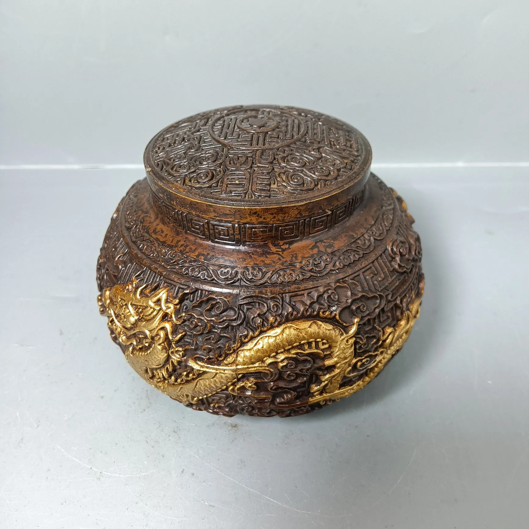 

Brass Longfeng Tea Irrigation Home Tea Table Decoration China