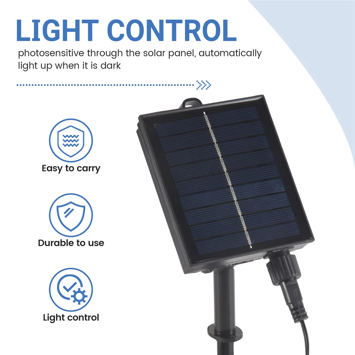 NEW 1200mAh Solar Panel Control Box Kits Lithium Battery Panel for 3.7V 24V LED String Strip Lamp DC Charging