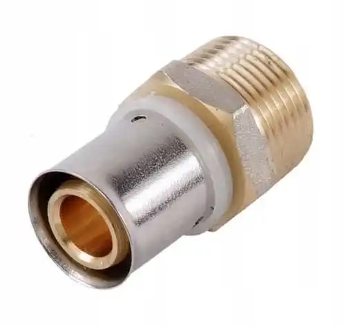 1/2" x 16x2mm recht Persconnector buitendraad