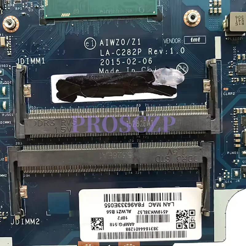 LA-C282P AIWZ0/Z1 Motherboard For Lenovo Z51-70 Y50C XIAOXIN V4000