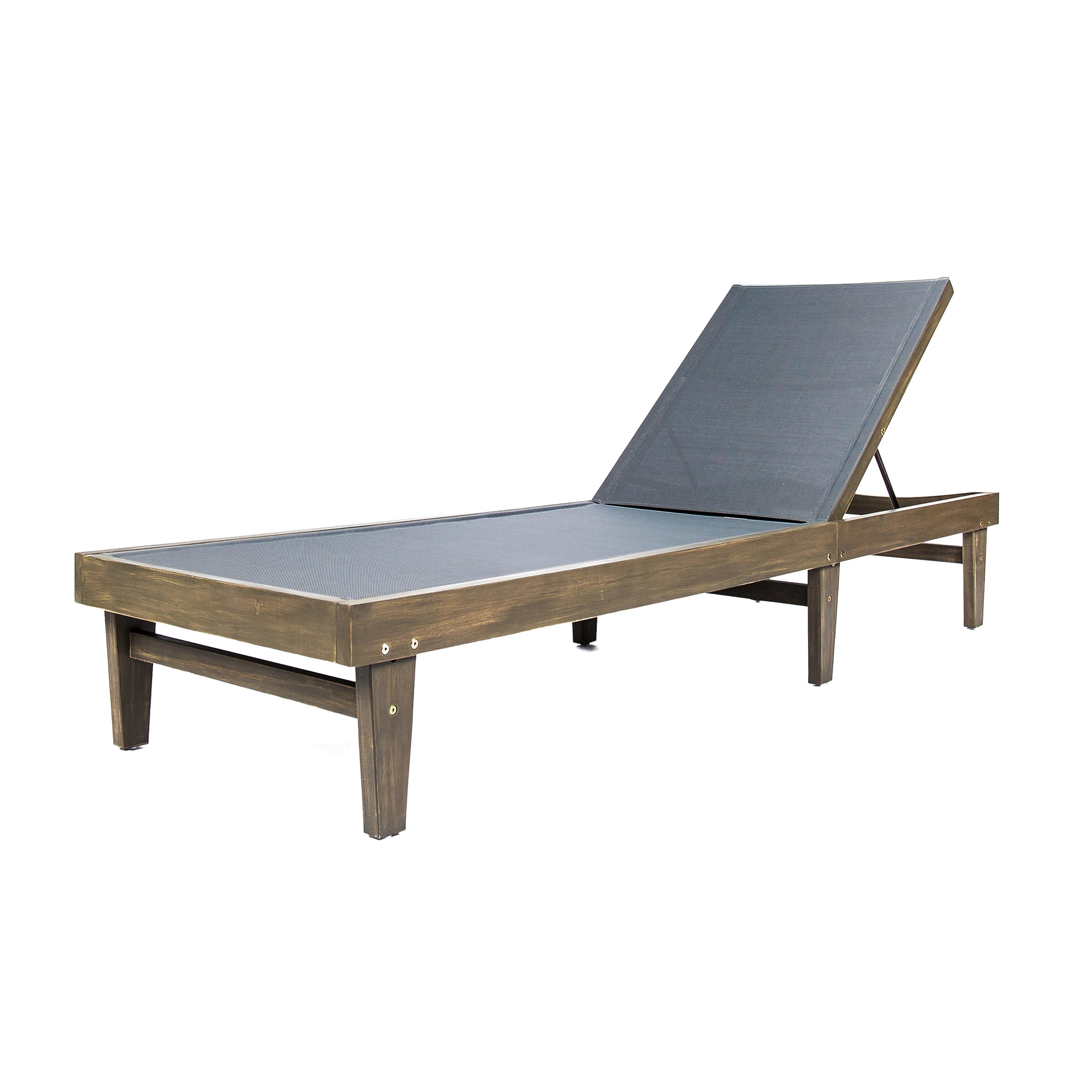 

SUMMERLAND CHAISE LOUNGE - DARK GREY MESH