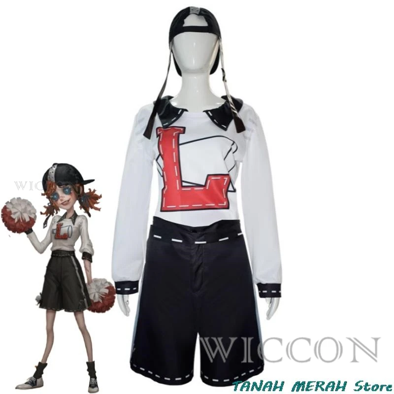 Game Identity V Cheerleader Lily Barriere Cosplay Costume Wig Anime IDV Survivors Uniform Halloween Stage Performance Suit