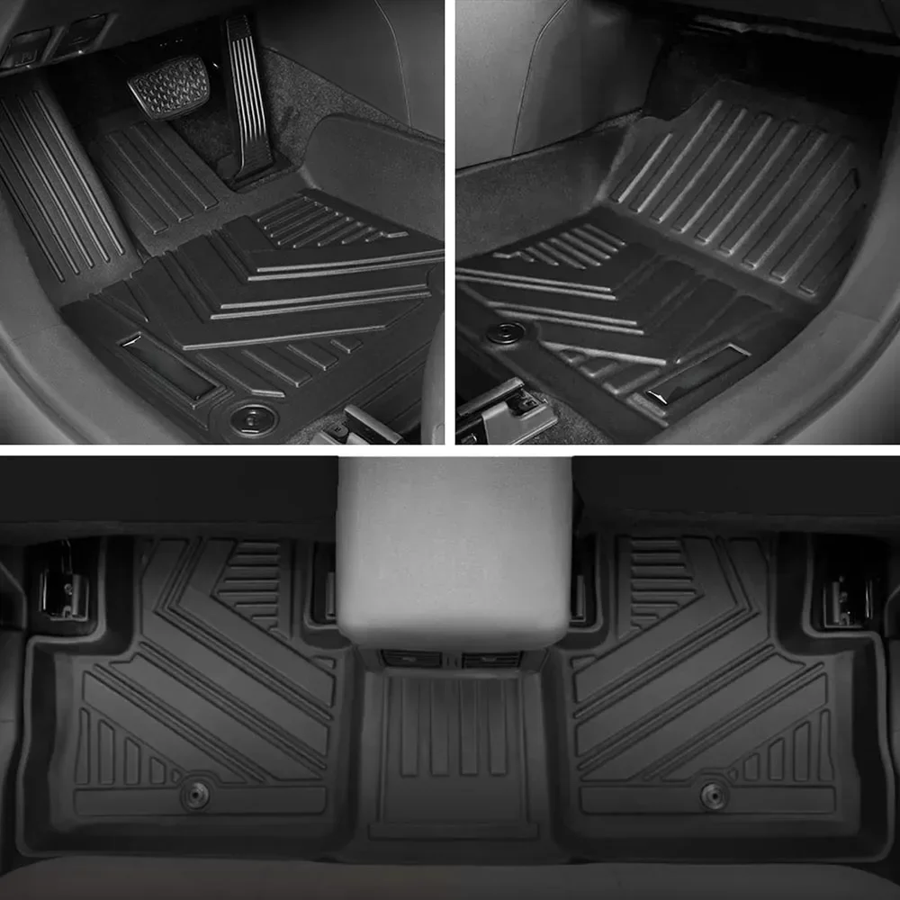 Floor Mat Cargo Liner Backrest Mat for 2019 - 2024 2025 Toyota Rav4 All-Weather Floor Liners Trunk Mat Back Seat Cover for Rav 4