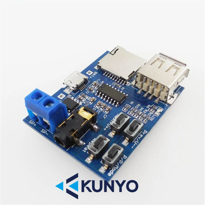 Voice Power Versterker Module Audio Externe U Disk Spraakversterker Module Mp3 Decodering Speler Module