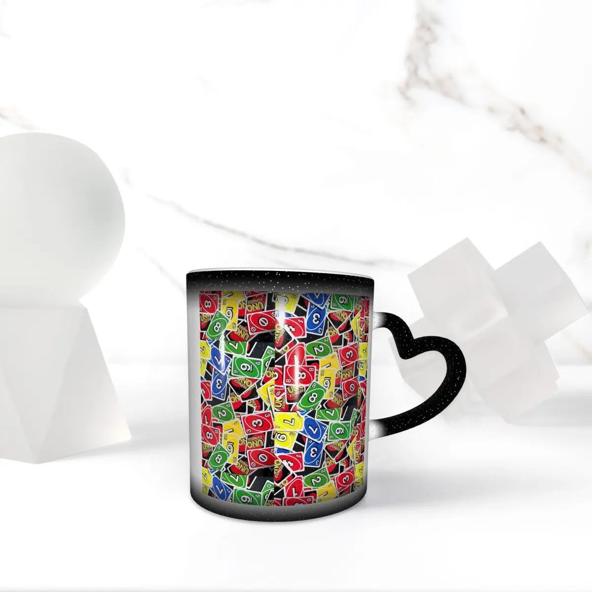 Uno Playing Cards Express - Pattern Mug Funny Ceramic Coffee Cups Tea Mugs Milk Cup Drinkware Gifts for Woman Man
