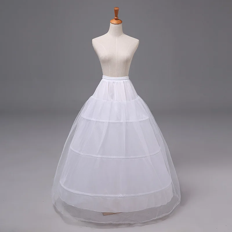 

Bridal Wedding Petticoats 3 Hoops Crinoline Prom Underskirt Fancy Skirt Slip Bride Accessories