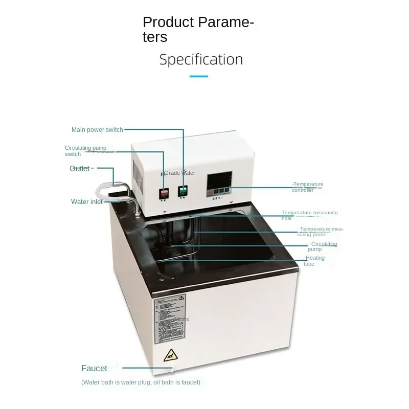 Oliebadcarter circulatie intelligente digitale display olie oliecarter met constante temperatuur super watercarter