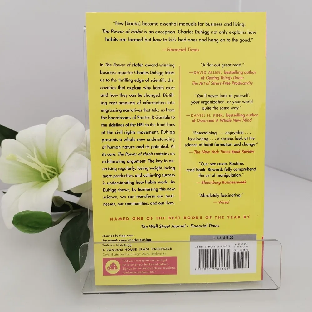 The Power of Habit Charles Duhigg English Book Behavioral Psychology Self Help Personal Growth Habit Guidance Reading