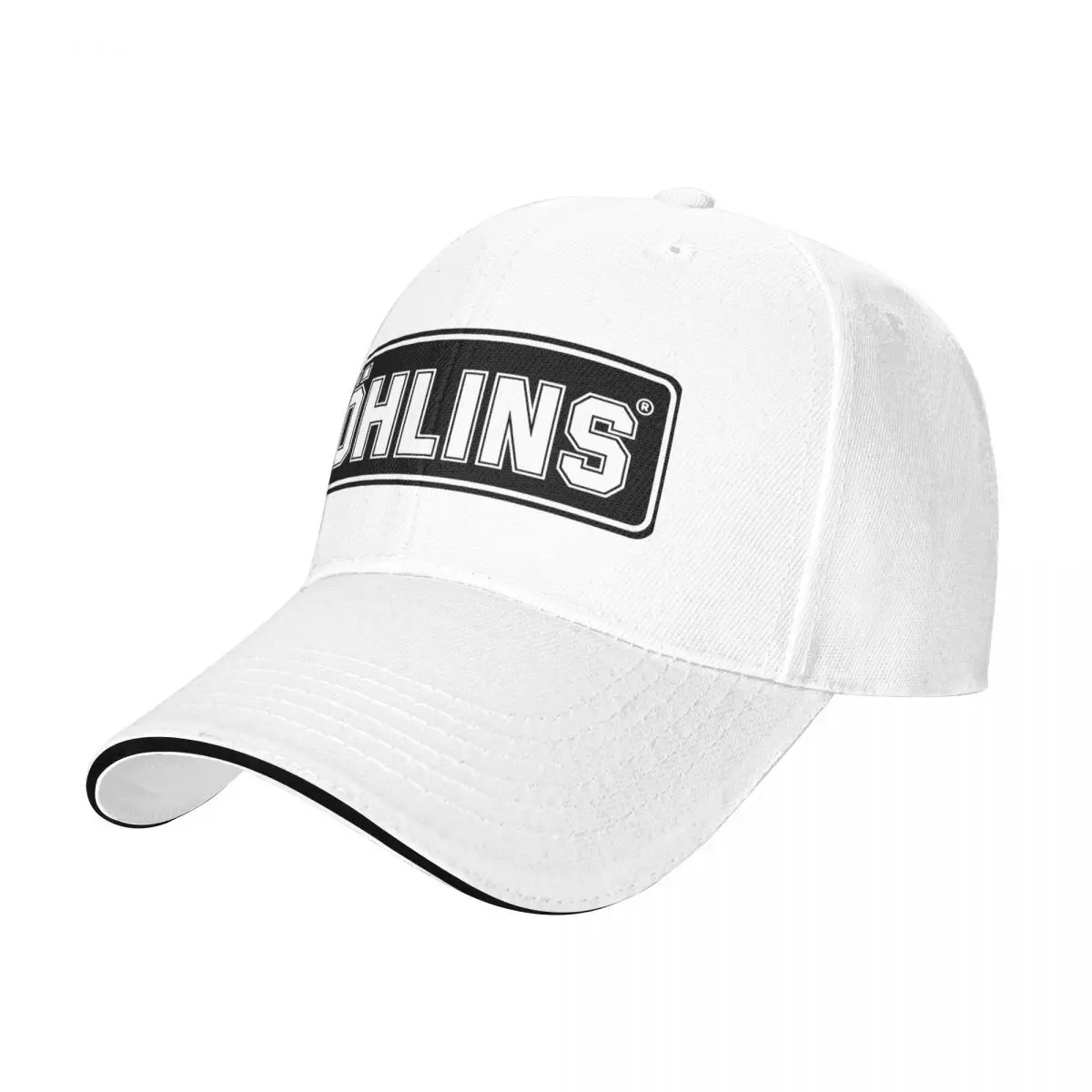 Ohlins Motorcycle Shock Absorber Baseball Cap Retro Sandwich Hats Men Women Adjustable Headwear Activities