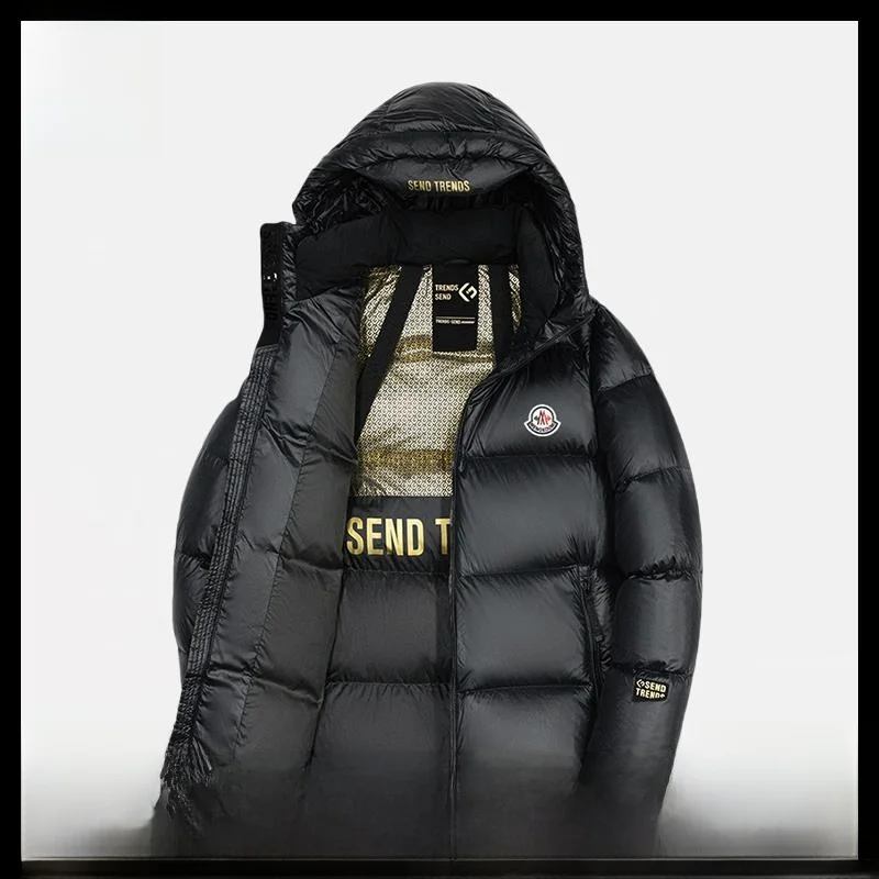 

Женская модная утепленная куртка-пуховик Mongke Piano с капюшоном, средней длины, ультратеплая, для осени, в уличном стиле