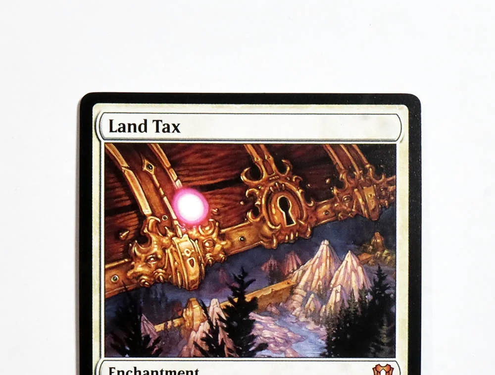 

[Land Tax] holo/Foil TCG proxy Волшебные карты Игра Черный Высокое качество Прокси Игральные карты Настольная игра Коллекционные карты Прокси