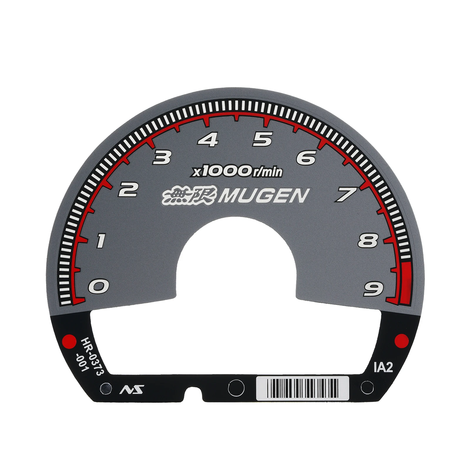 Gauge Face for Honda Civic FA5 FG2 FA1 FD1 MUGEN Style Black,Gauge Face Compatible with Honda Civic FA5 FG2 FA1 FD1 MUGEN Style