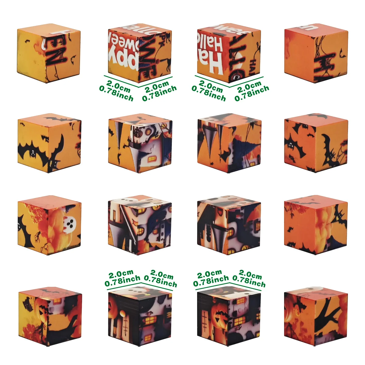 مكعبات بناء مغناطيسية، ألغاز مكعبات مغناطيسية تحت عنوان الهالوين، ألعاب تجميع مغناطيسية، هدايا عيد الميلاد والهالوين للأطفال