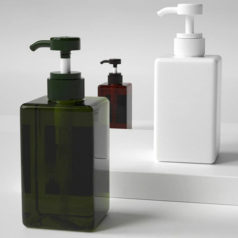 250/450/650ml Liquid Soap Dispenser Bottle Travel Lotion Bottles Empty Press Type Shampoo Body Wash Bottle Bathroom Accessories