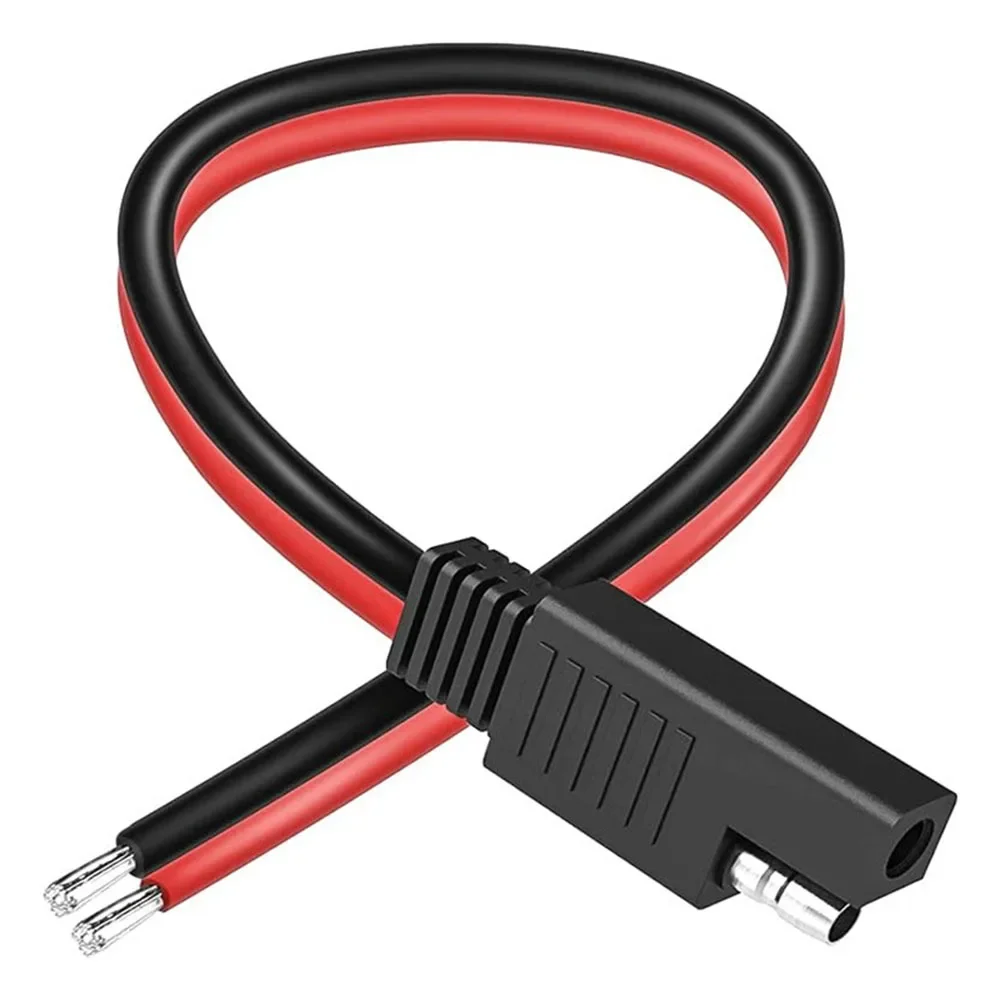 1Pair 2 Cores Male Female SAE Single Ended Extension Cable 18AWG Quick Disconnect Plug Cable For Automotive Solar Battery Plug